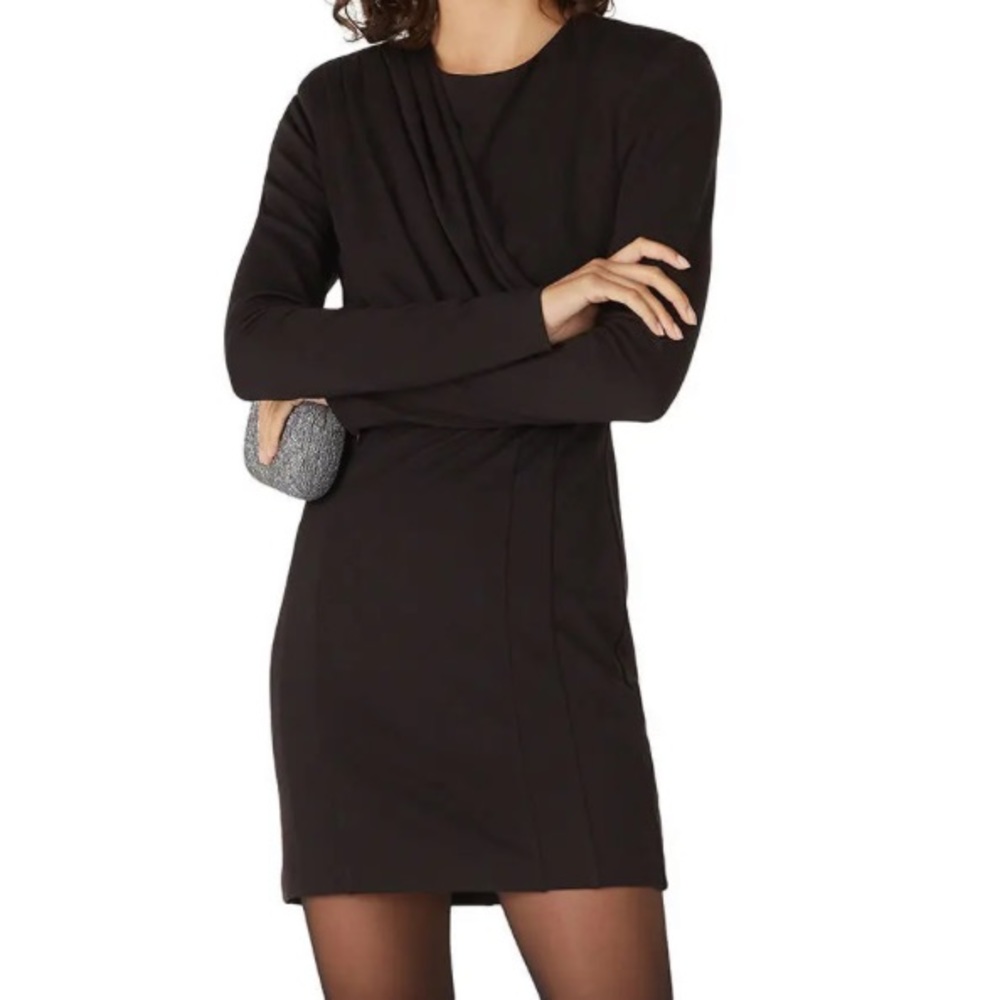 NWT RONNY KOBO BLACK HEATHER LONG SLEEVE DRESS SIZE SMALL